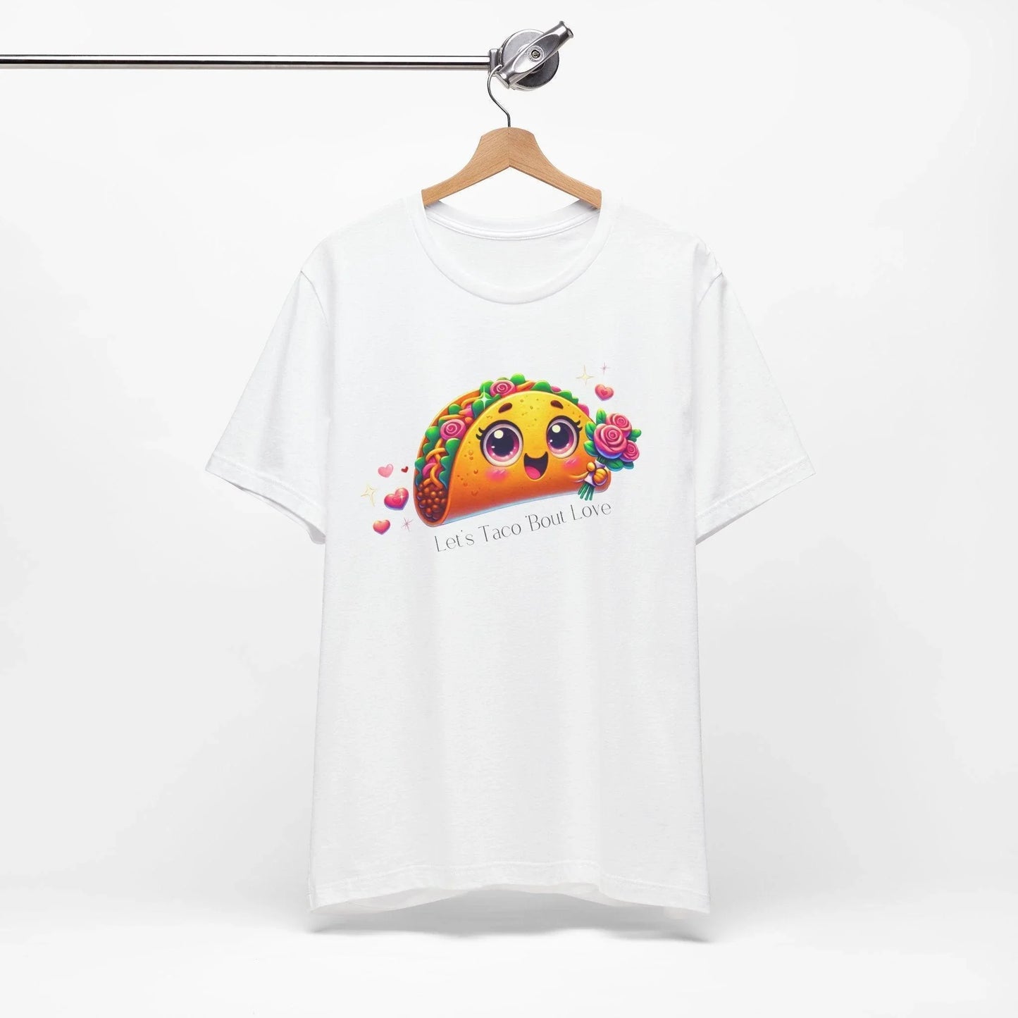 🌮 Let's Taco 'Bout Love 💖 Unisex Jersey Tee ✨ Spread the love this Valentine's Day! - Whippie's