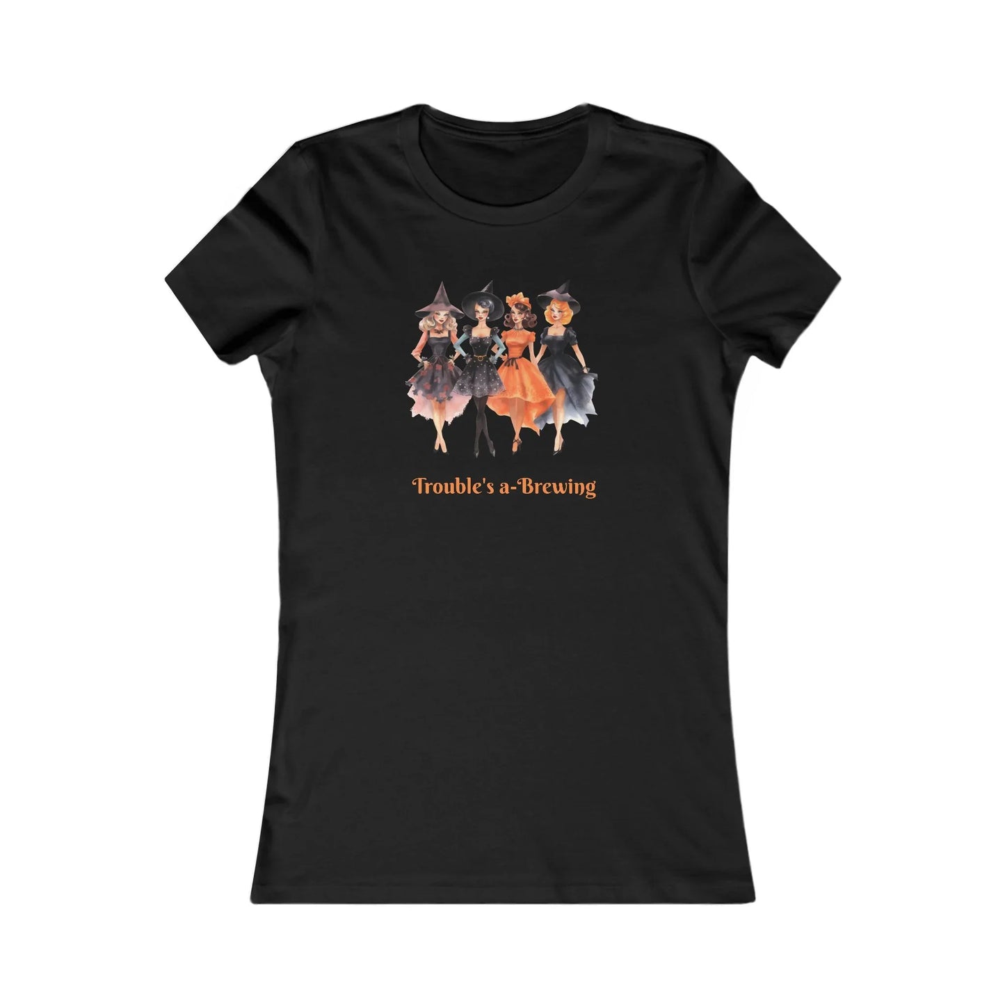 Trouble's a-Brewing: Sisterhood of Spells Tee - Halloween Squad!