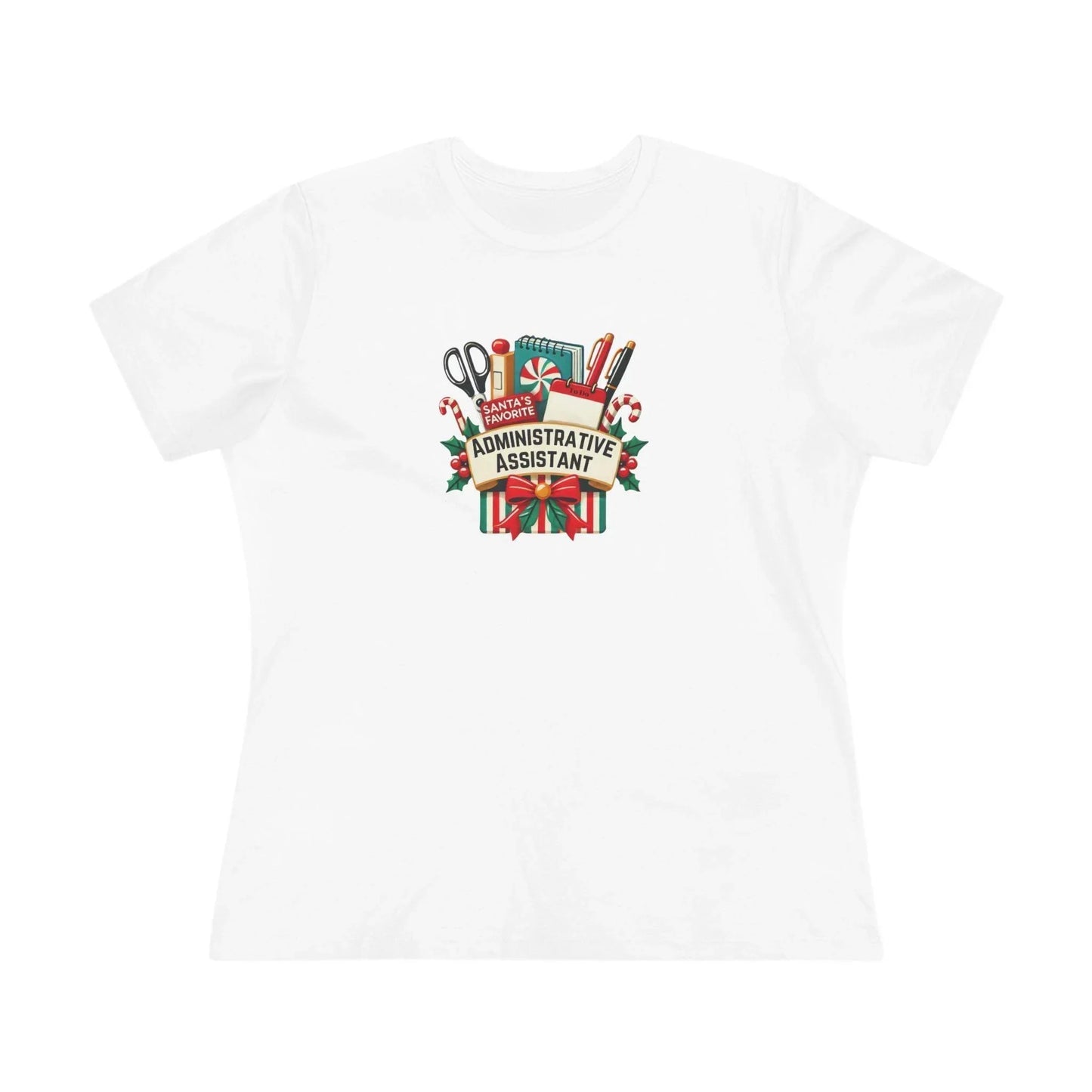 Santa's Favorite Administrative Assistant - Women's Softstyle Tee - Whippie's