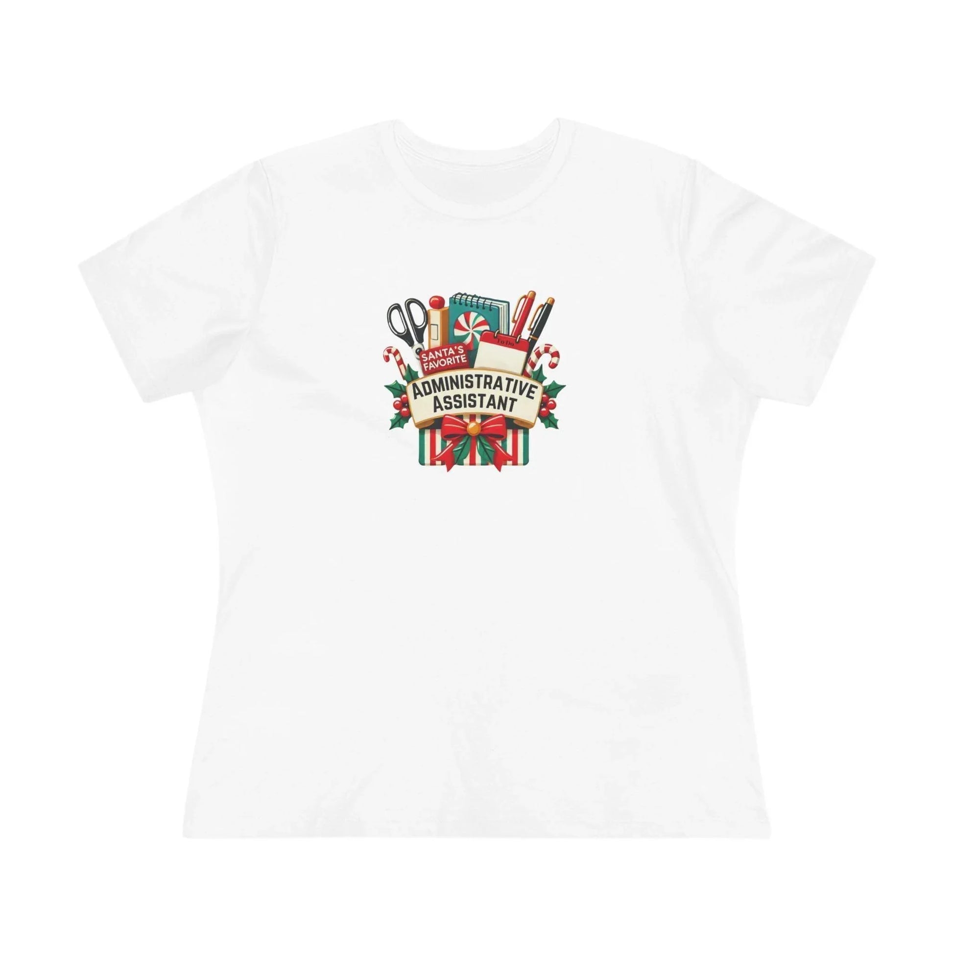 Santa's Favorite Administrative Assistant - Women's Softstyle Tee - Whippie's