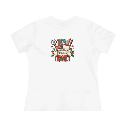 Santa's Favorite Administrative Assistant - Women's Softstyle Tee - Whippie's