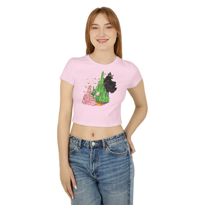 Emerald City Magic: Glinda vs. Elphaba Women's Baby Tee - Whippie's