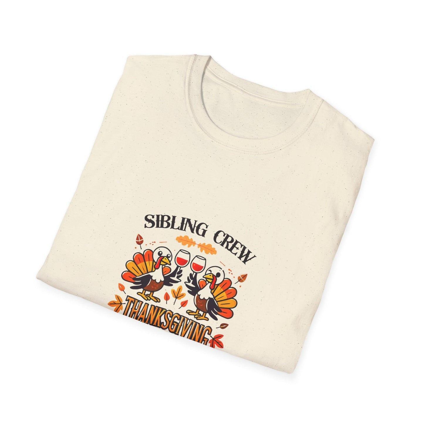 Thanksgiving Sibling Crew - Wine Unisex T-Shirt - Whippie's