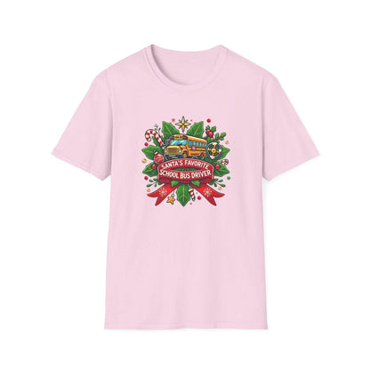 Santa's Favorite School Bus Driver Unisex Tee 🚌🎅 - Whippie's