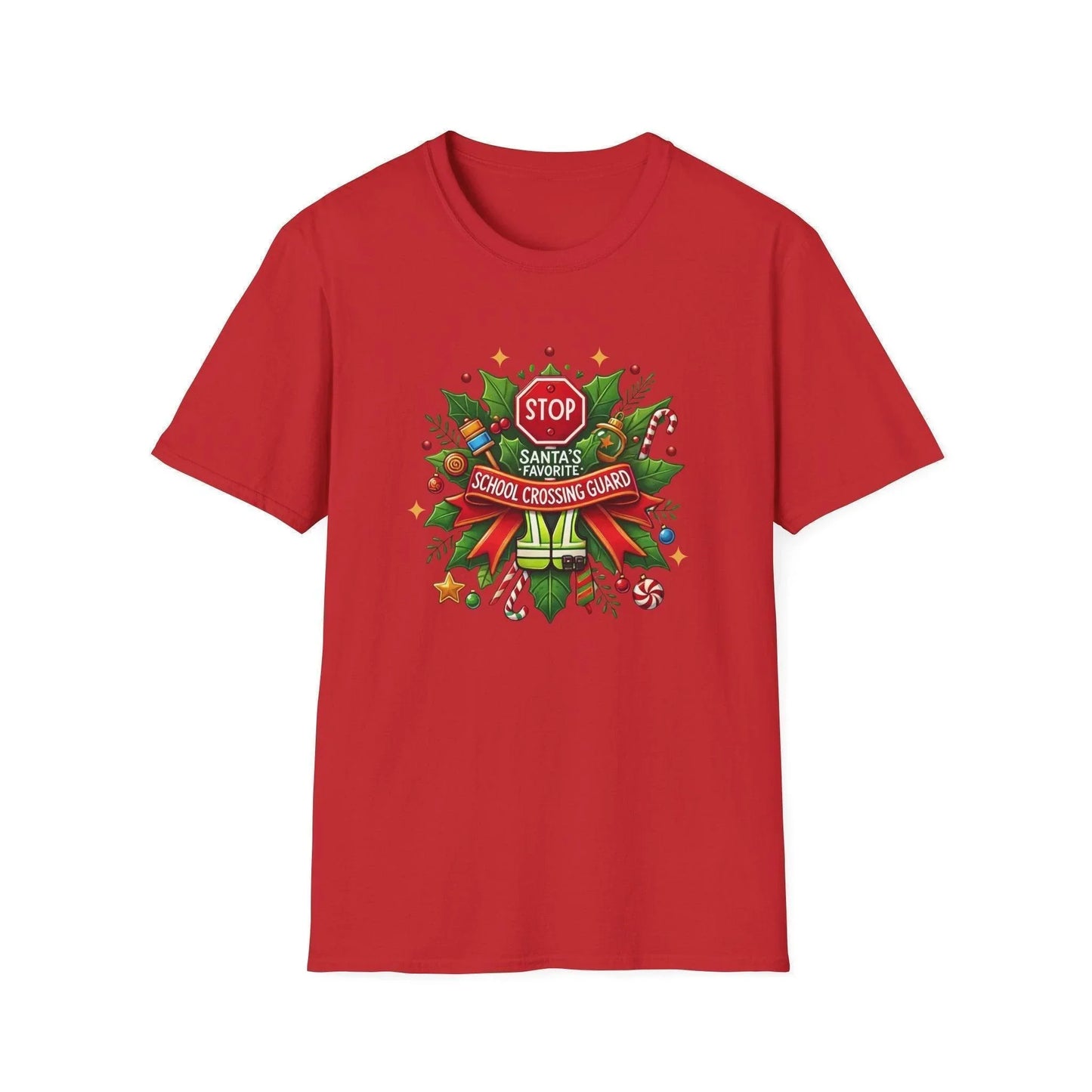 Santa's Favorite Crossing Guard Unisex Tee 🛑🎅 - Whippie's