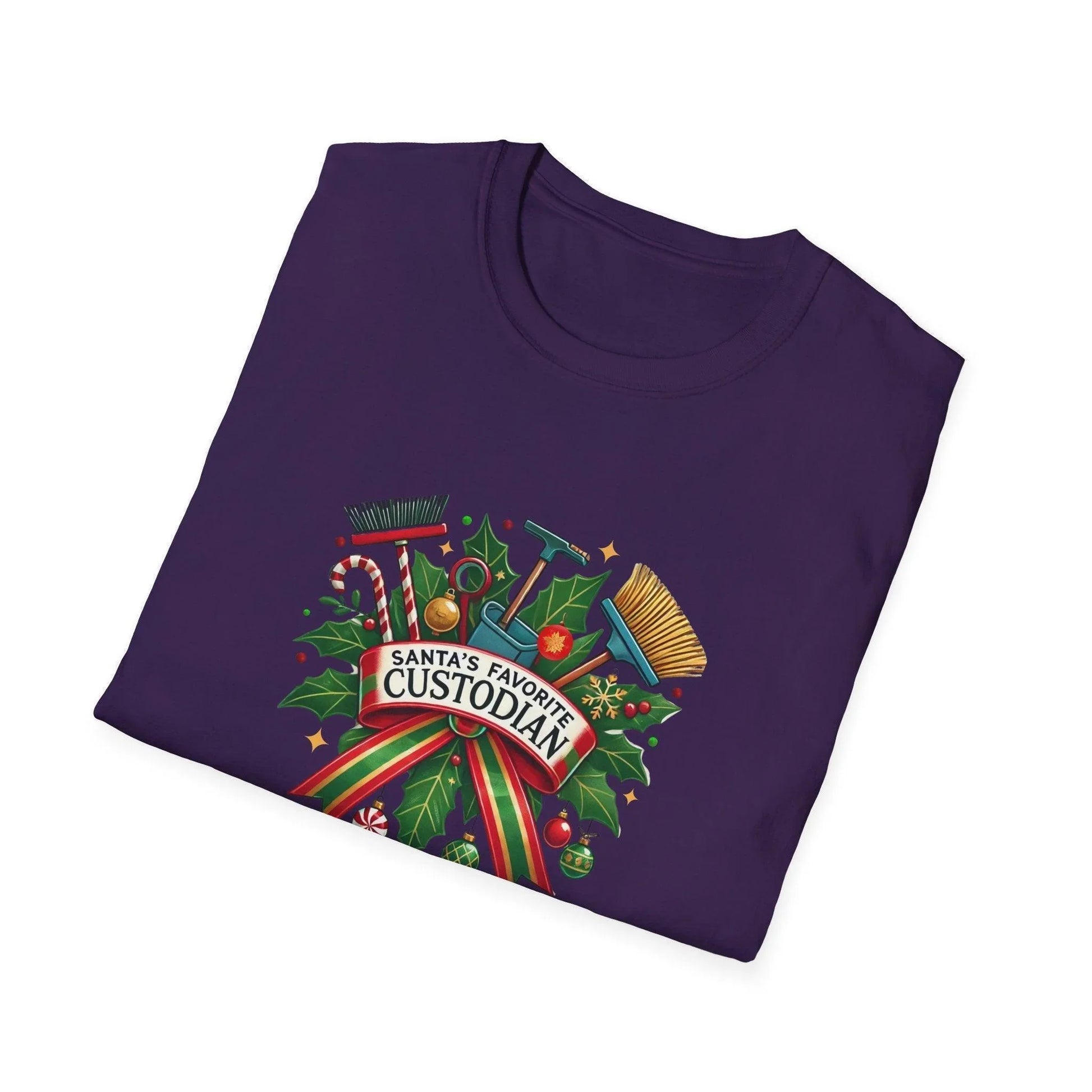Santa's Favorite Custodian Unisex Tee 🧹🎅 - Whippie's
