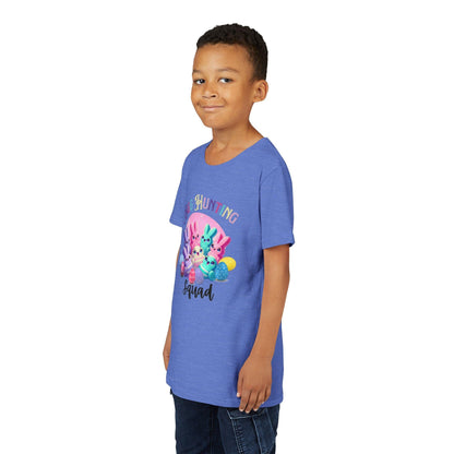 Egg Hunting Squad Youth Tee - 🐣🐰 Hop into Easter Fun! 🐰🐣 - Whippie's