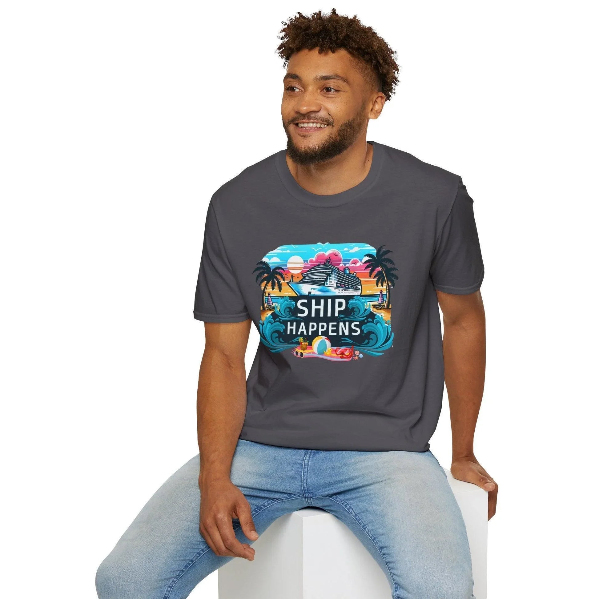 Ship Happens 🛳️🌊 Unisex Tee 🌴 (It's all part of the adventure! 😉) - Whippie's