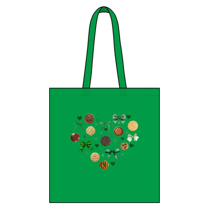 Heart Girl Scout Cookie Tote | Organic Canvas Market Bag