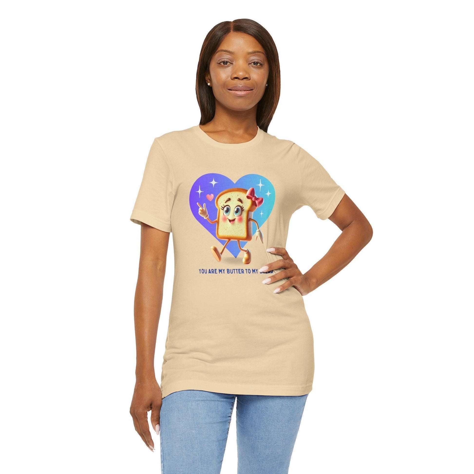 🍞 You're the Butter to My Bread! 🧈 Unisex Jersey Tee ✨ The perfect match! - Personalizable - Whippie's