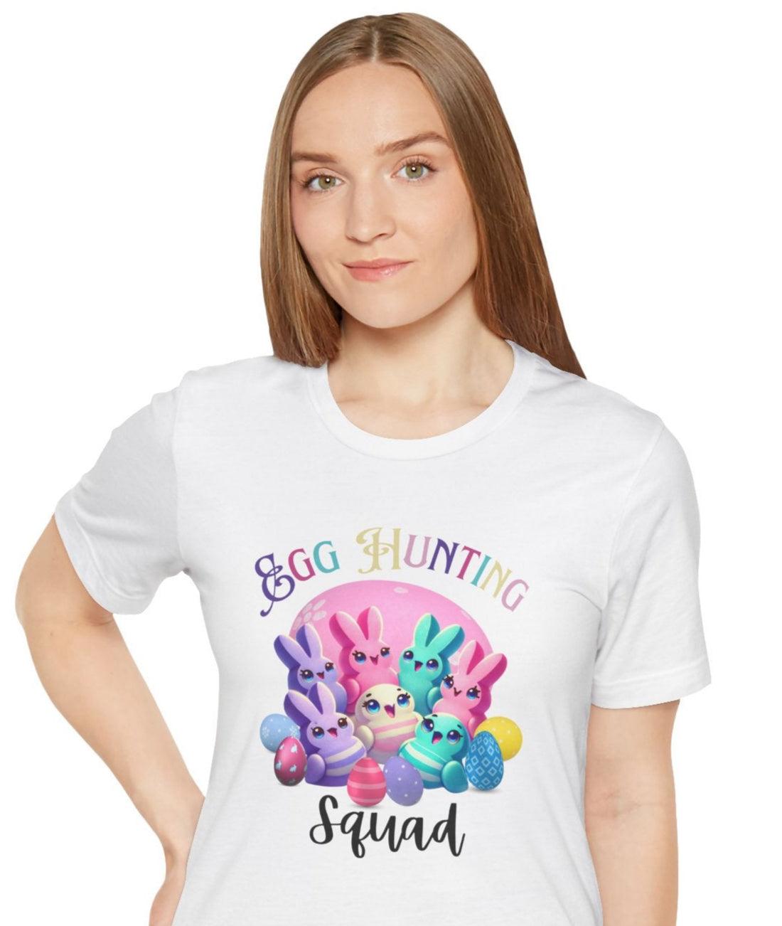 Egg Hunting Squad Unisex Jersey Tee - 🐣🐰 Hop into Easter Fun! 🐰🐣 - Whippie's