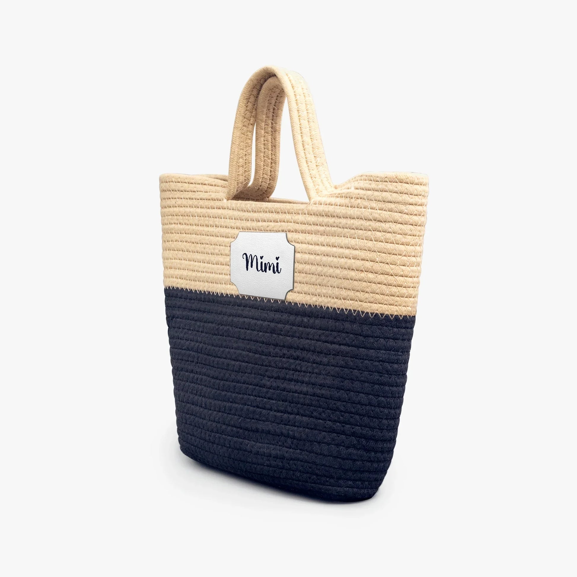 1233. Handwoven Straw Bag - Personalizable - Whippie's