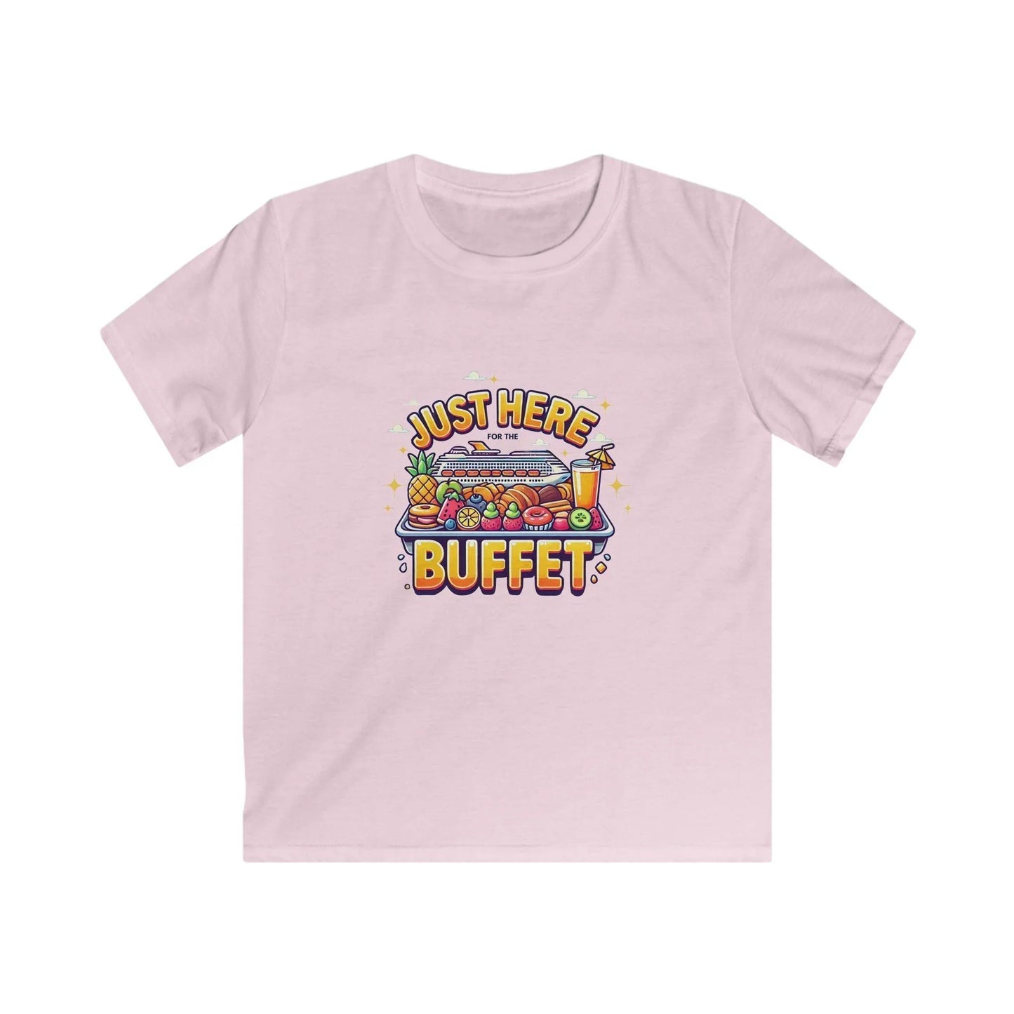 Just Here for the Buffet" Kids' Tee! 🛳️🍽️ (Yummy! 😋) - Whippie's