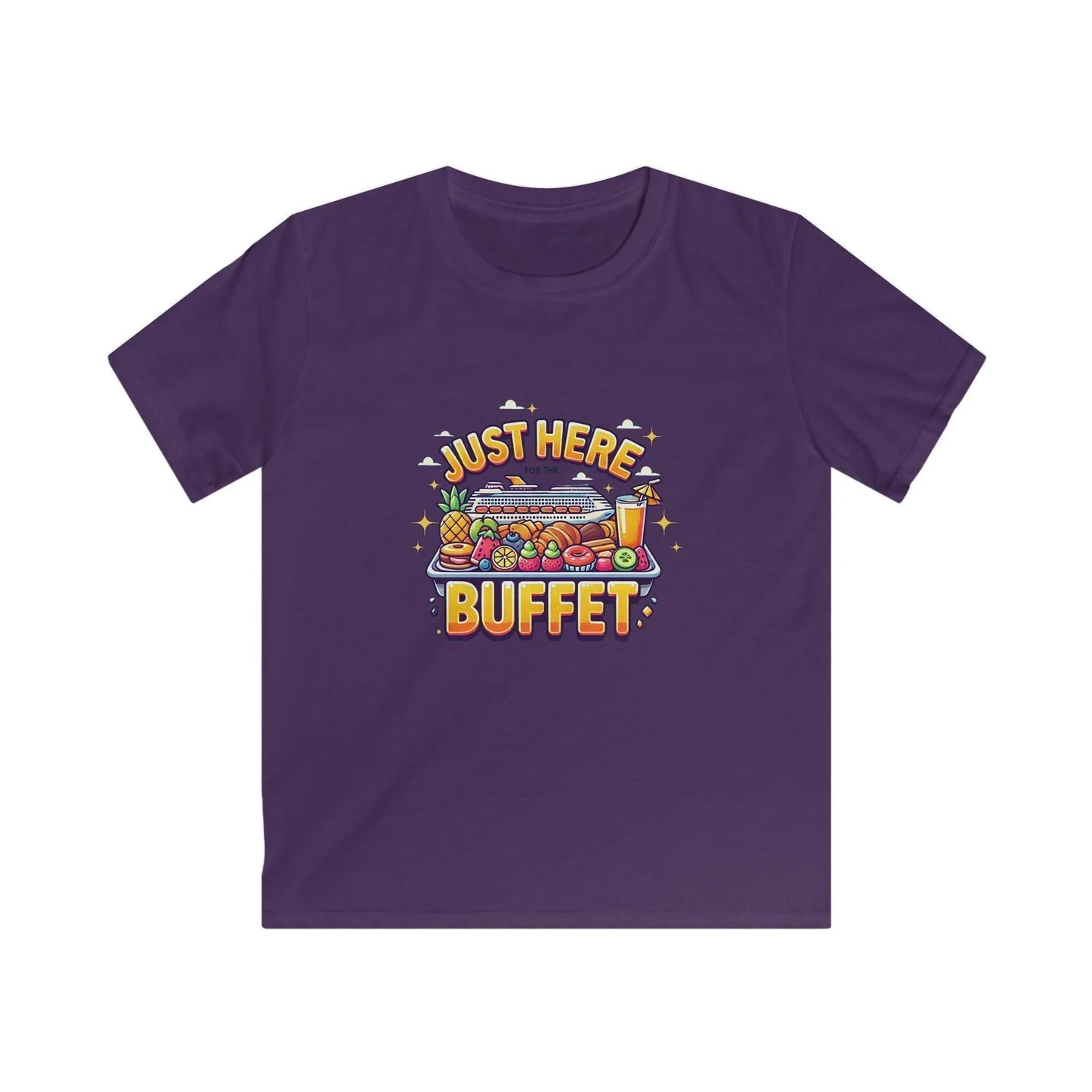 Just Here for the Buffet" Kids' Tee! 🛳️🍽️ (Yummy! 😋) - Whippie's