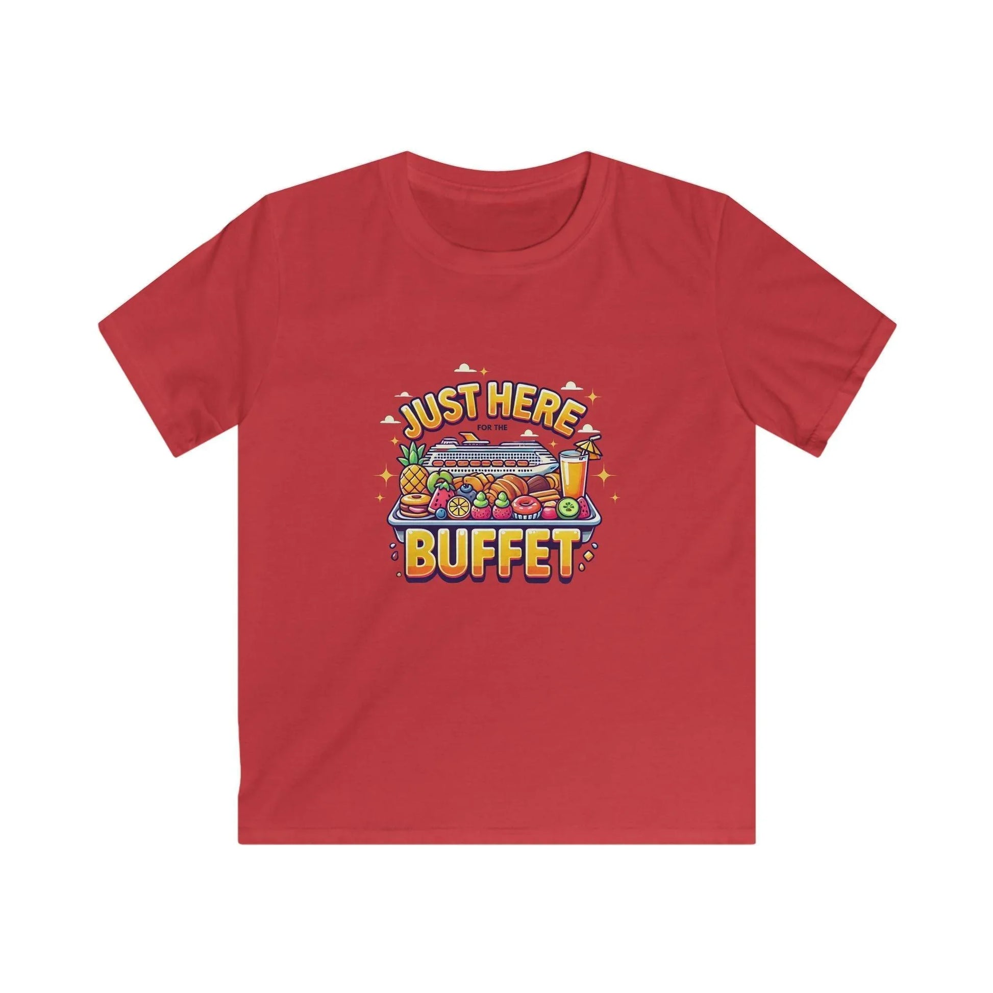 Just Here for the Buffet" Kids' Tee! 🛳️🍽️ (Yummy! 😋) - Whippie's