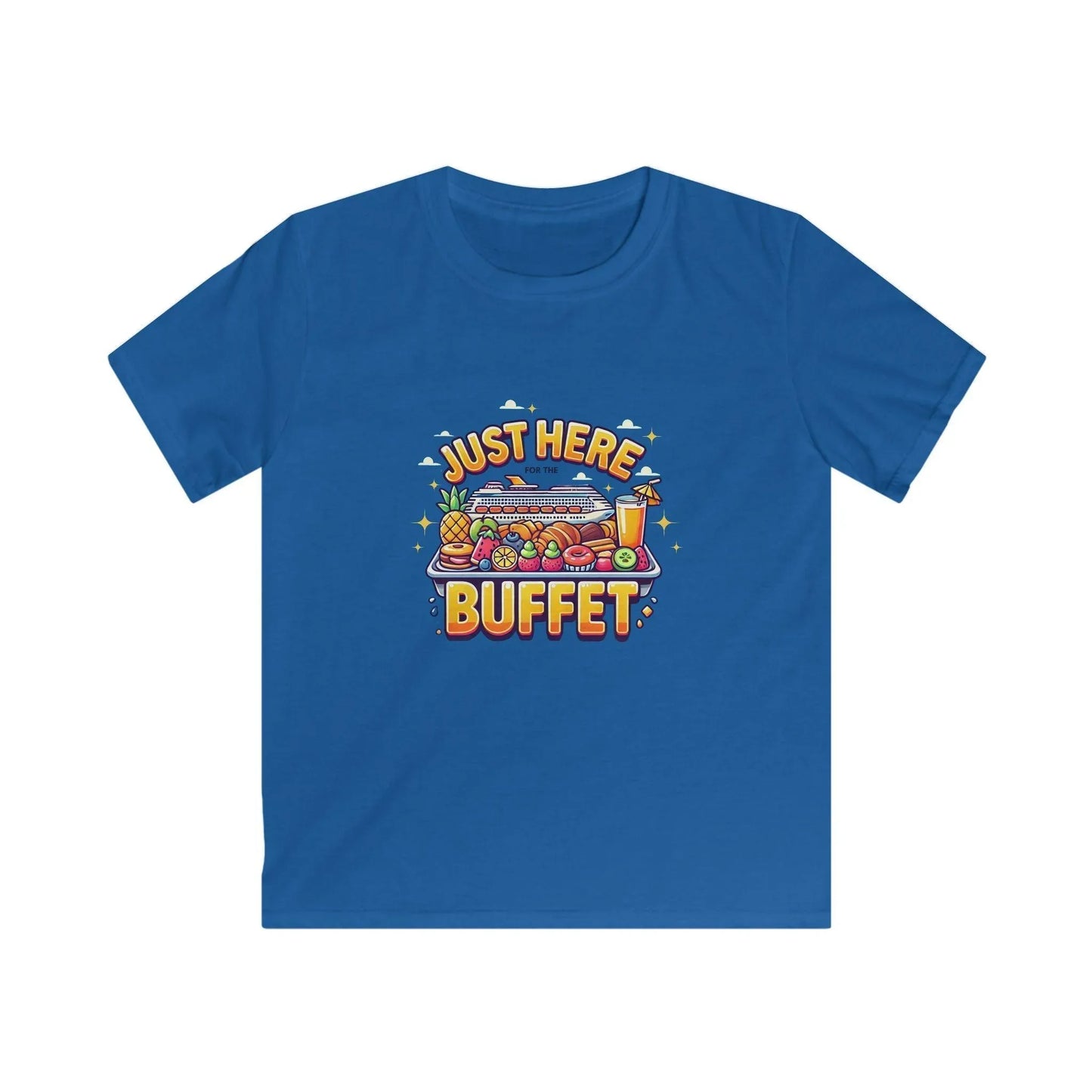 Just Here for the Buffet" Kids' Tee! 🛳️🍽️ (Yummy! 😋) - Whippie's