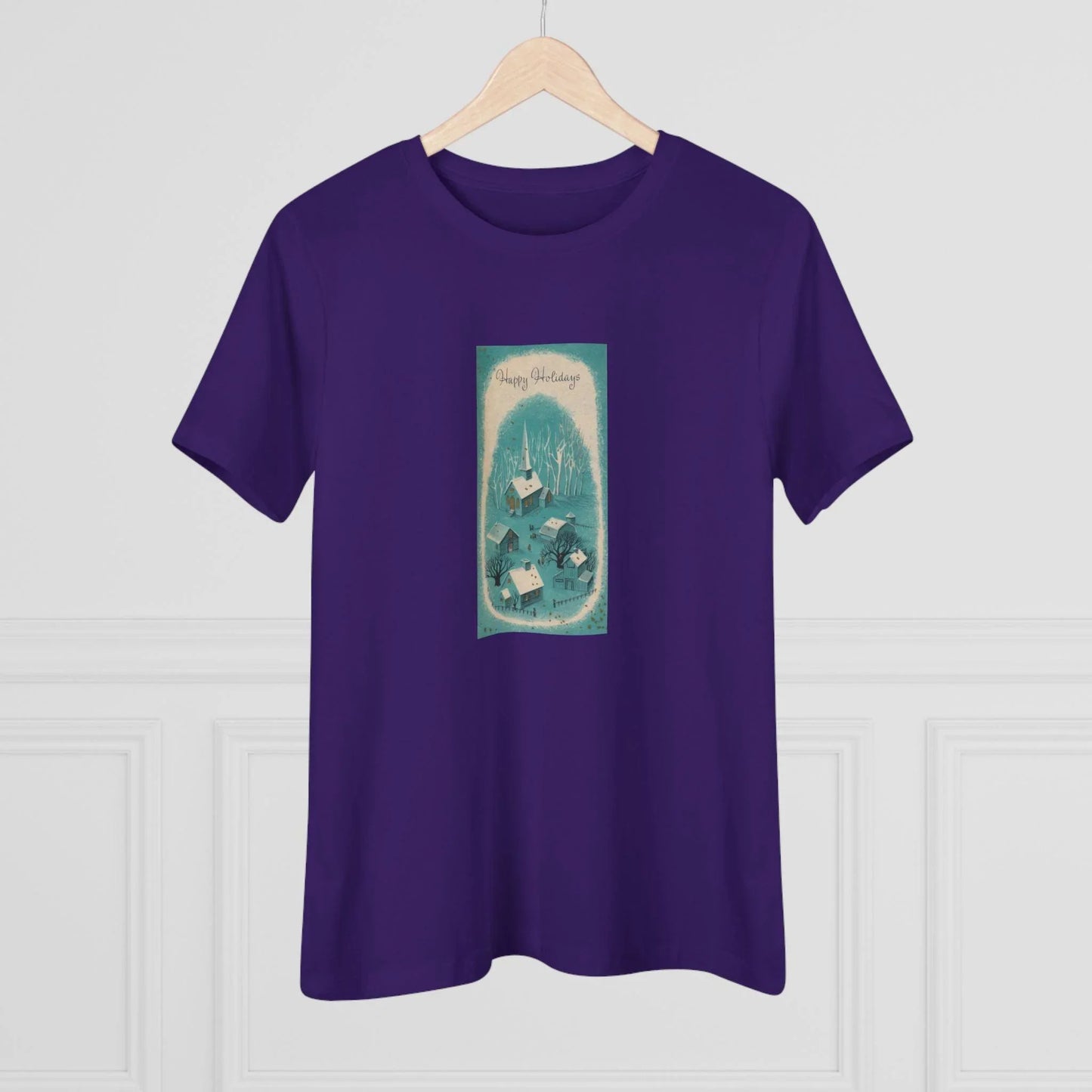 Happy Holidays - Vintage Village - Women's Tee - Whippie's