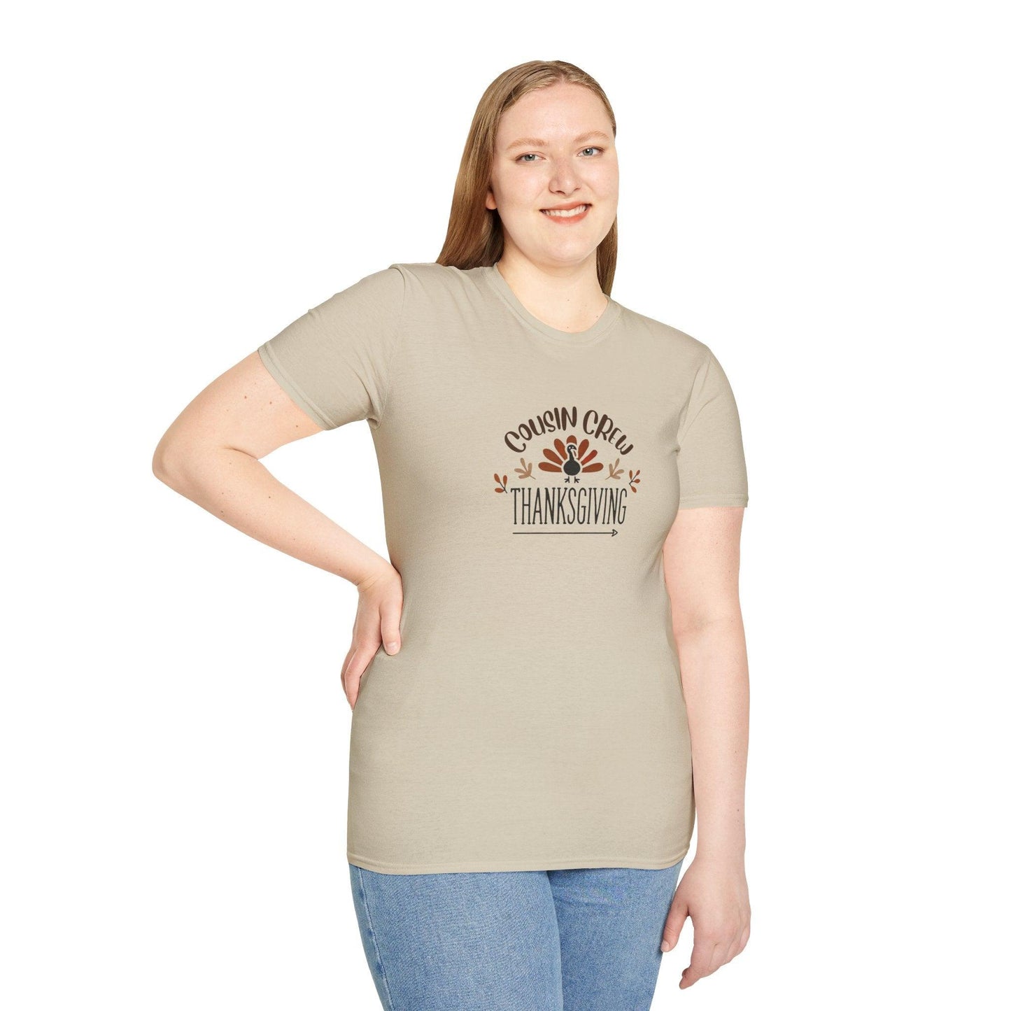 Thanksgiving Cousin Crew - Gobble 'Til You Wobble with Your Favorite Cousins! 🦃🍁 Unisex T-Shirt - Whippie's