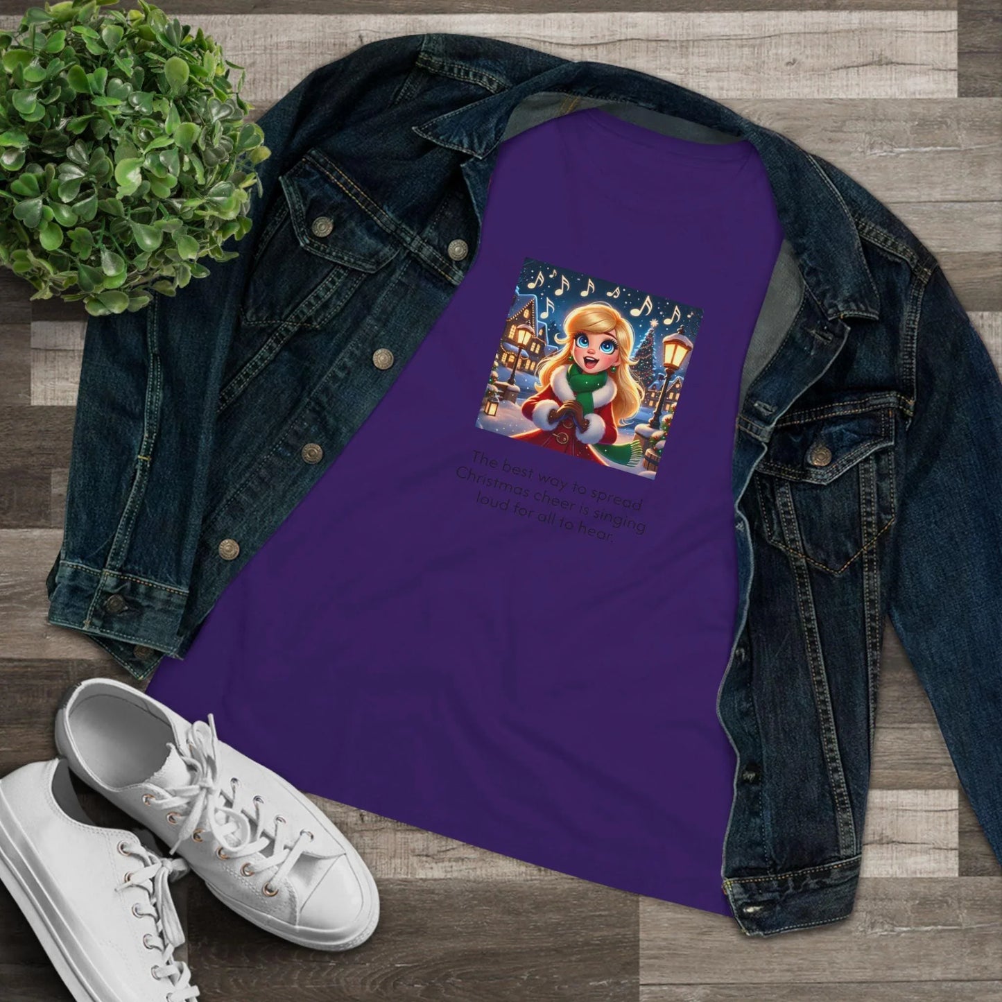 Caroler - Christmas Cheer - LBH Girl - Women's Softstyle Tee - Whippie's