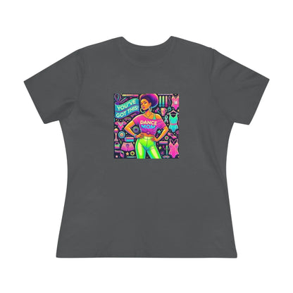 Dance Mom: You've Got This - Darker Skin Tone Mom - Sideview - Women's Softstyle Tee - Whippie's