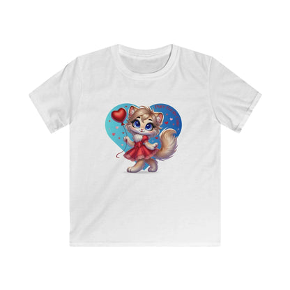 💖 Purr-fectly Cute 😻 Kids Softstyle Tee ✨ Adorable style for your little sweetheart! - Whippie's