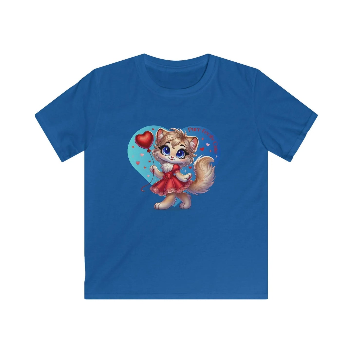 💖 Purr-fectly Cute 😻 Kids Softstyle Tee ✨ Adorable style for your little sweetheart! - Whippie's
