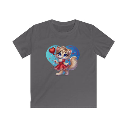 💖 Purr-fectly Cute 😻 Kids Softstyle Tee ✨ Adorable style for your little sweetheart! - Whippie's