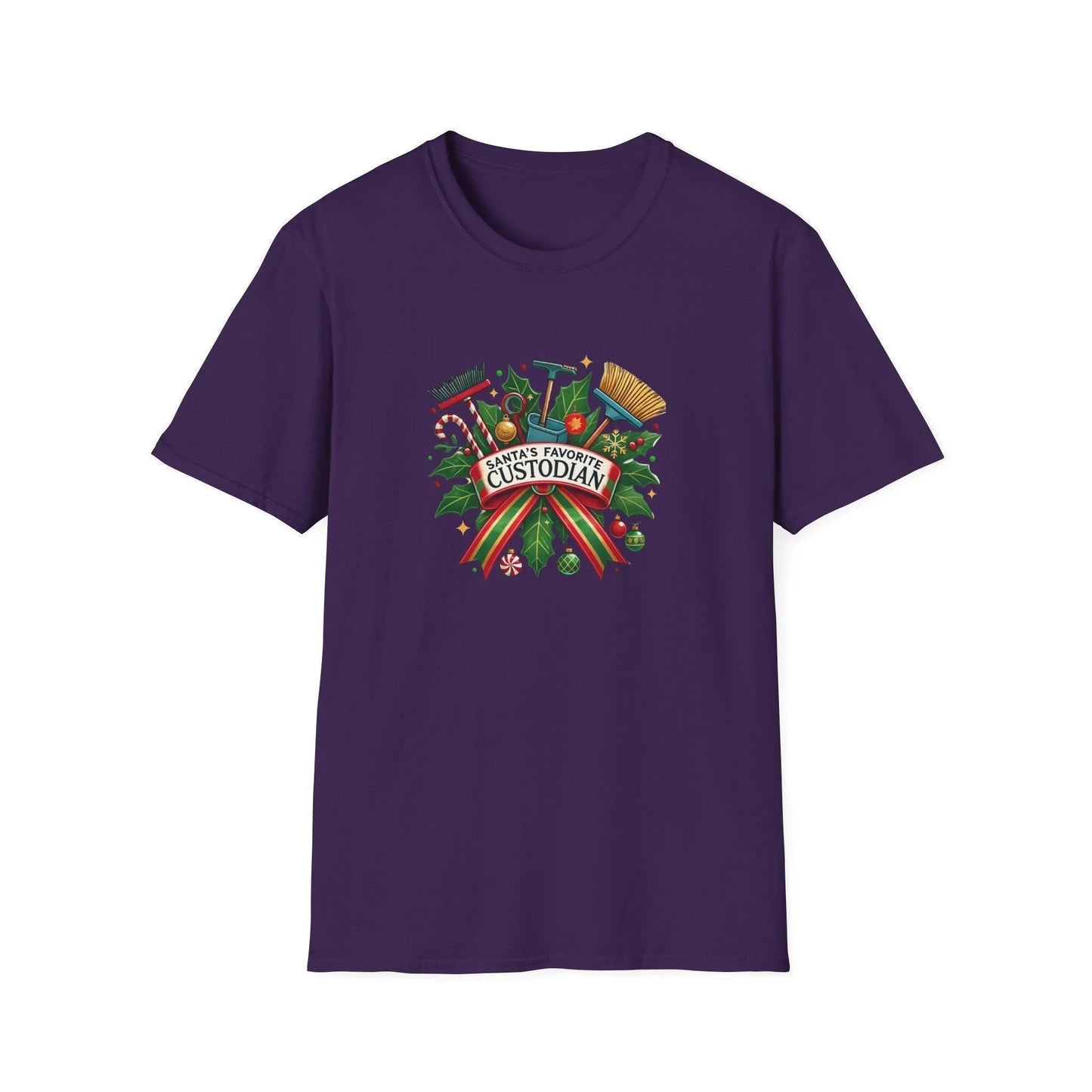 Santa's Favorite Custodian Unisex Tee 🧹🎅 - Whippie's