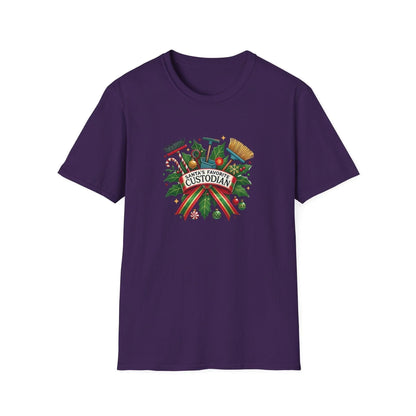Santa's Favorite Custodian Unisex Tee 🧹🎅 - Whippie's