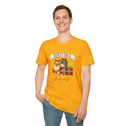 Oldest Child, The Favorite 🎁🐶 Pomeranian - Unisex Tee! 🎁👑 - Whippie's