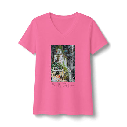 Sleeping Beauty Shirt | Dream Big Sleep Longer Women’s V-Neck Tee