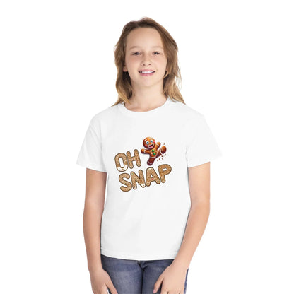 🍪 Oh Snap! 🍪 Youth Midweight Tee - Gingerbread Man Sweet Mishap! - Whippie's
