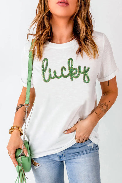 Lucky Tee | Sequin St. Patrick’s Day Top