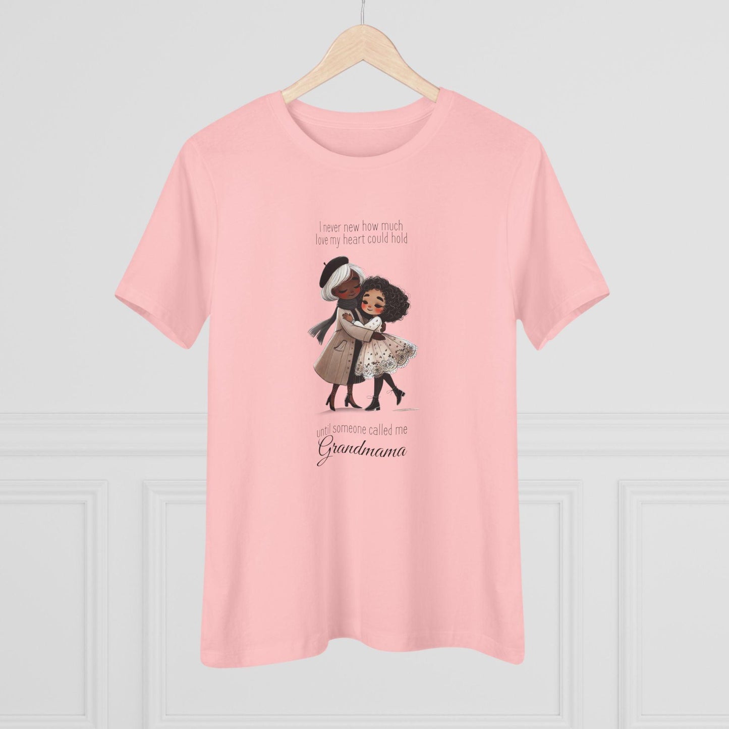 I Never Knew How Much Love My Heart Could Hold Until Someone Called Me Grandma Women's Tee (Black Family) - Personalizable - Whippie's
