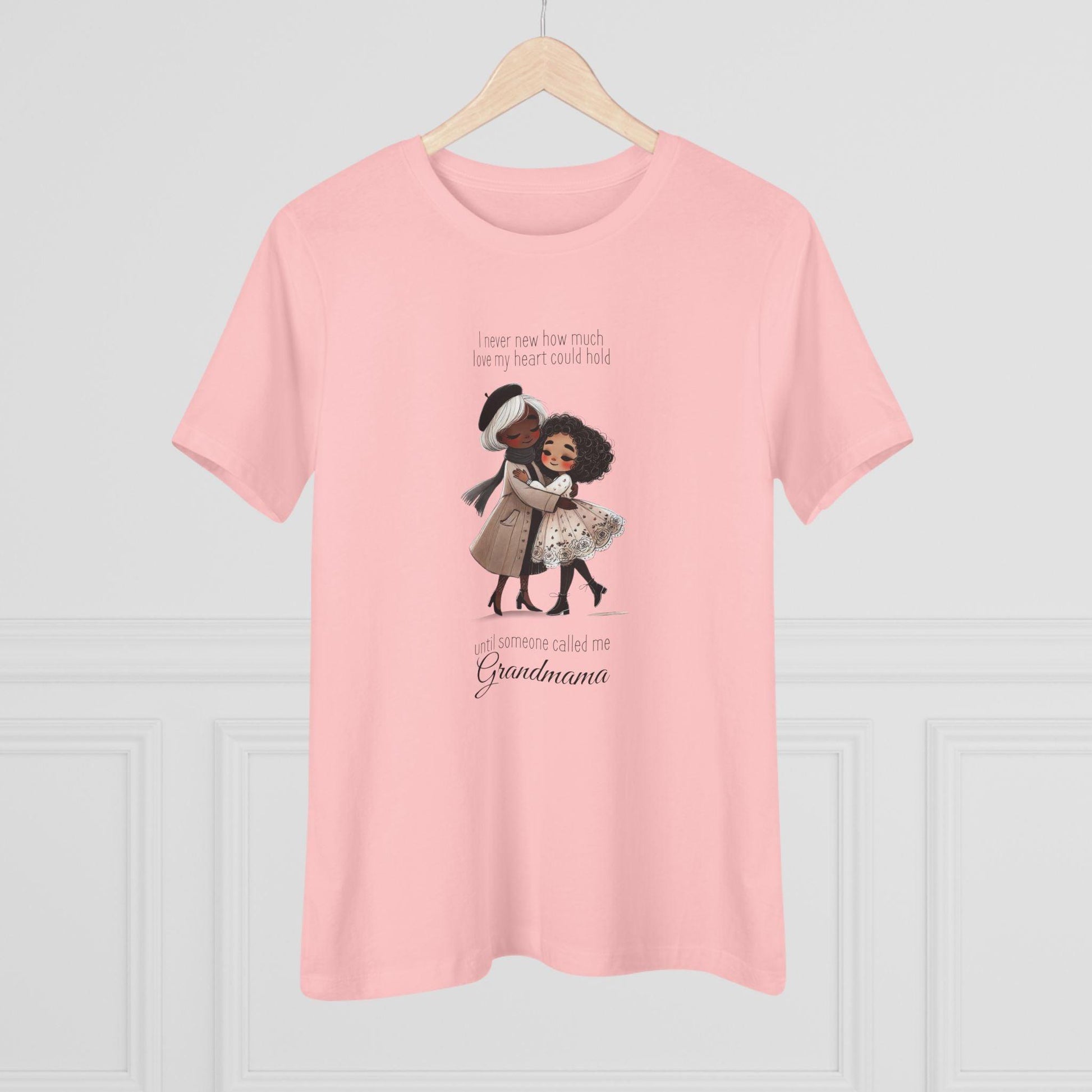 I Never Knew How Much Love My Heart Could Hold Until Someone Called Me Grandma Women's Tee (Black Family) - Personalizable - Whippie's