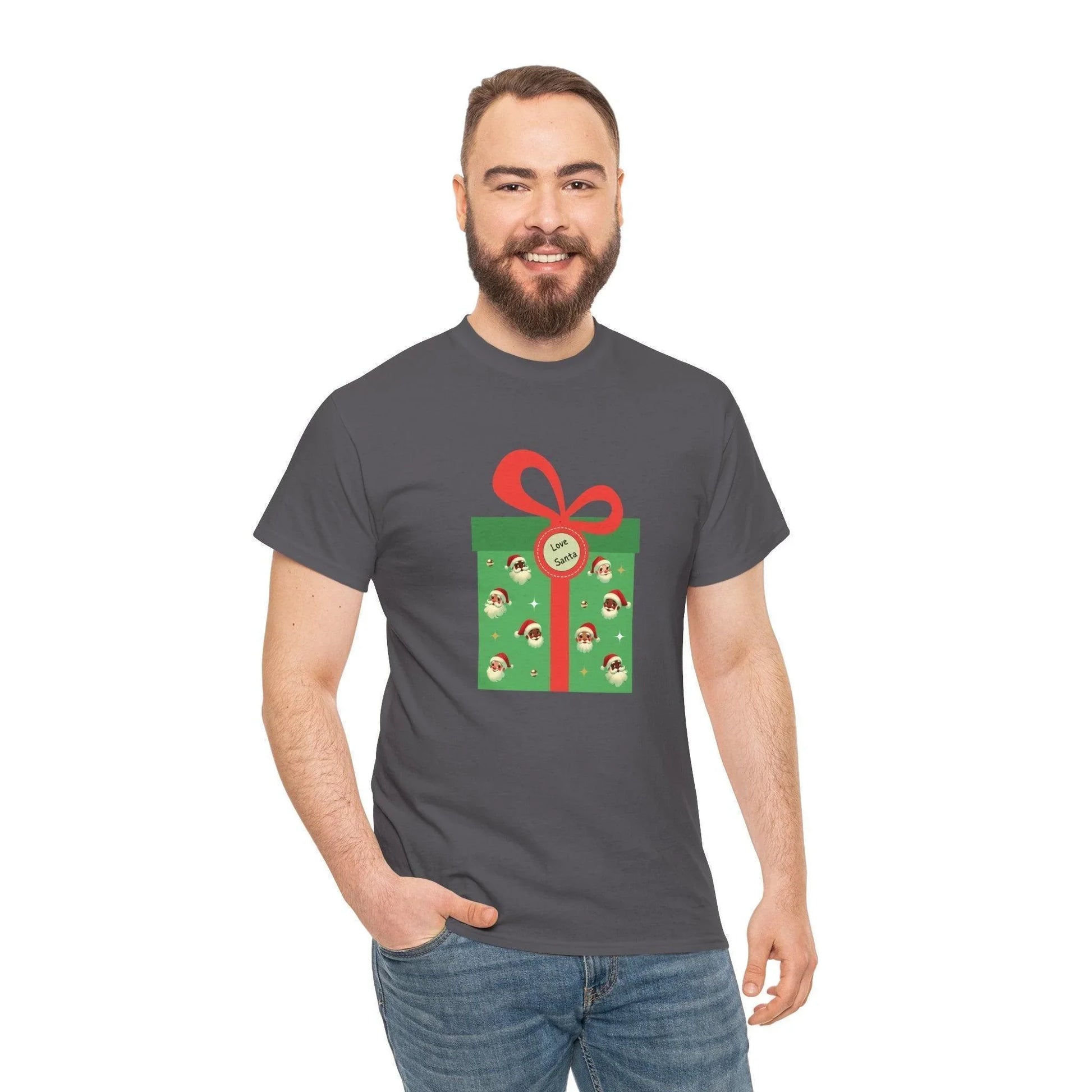 Love Santa Present 🎅 Unisex Heavy Cotton™ Tee! - Whippie's