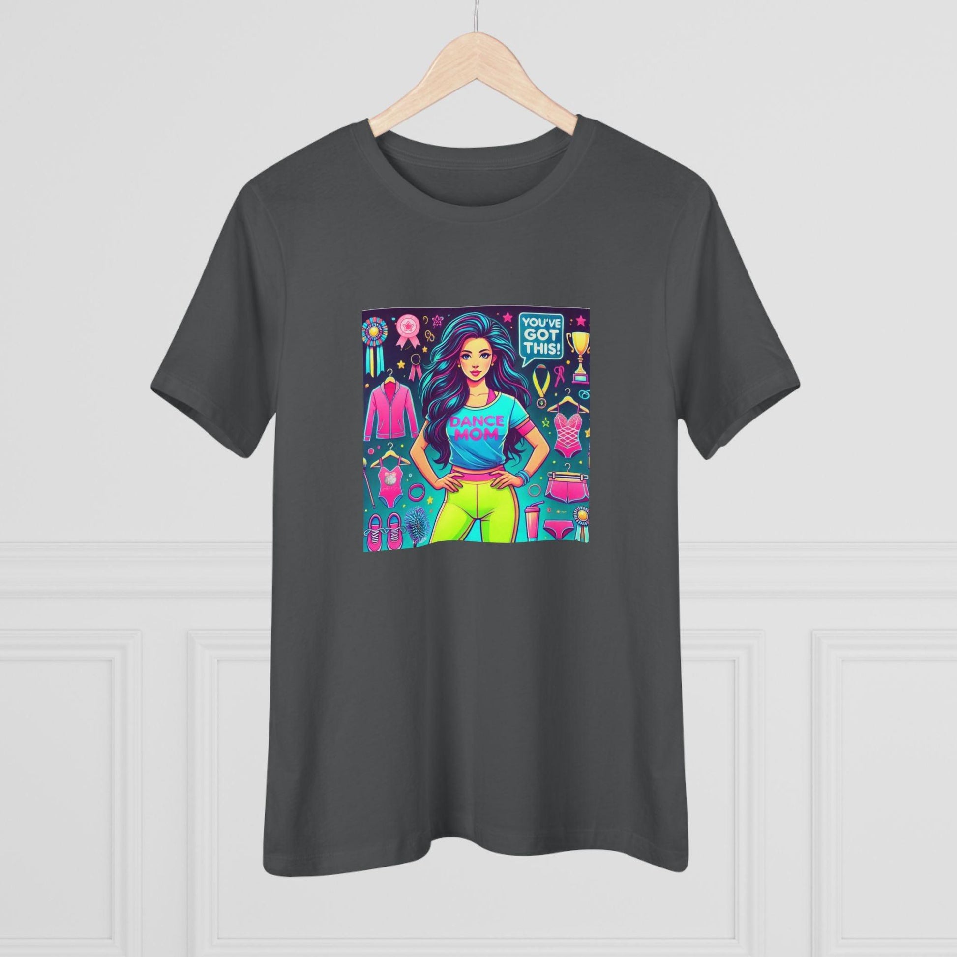 Dance Mom Magic (Black Hair) - A Colorful Celebration 🌈 - Women's Softstyle Tee - Whippie's