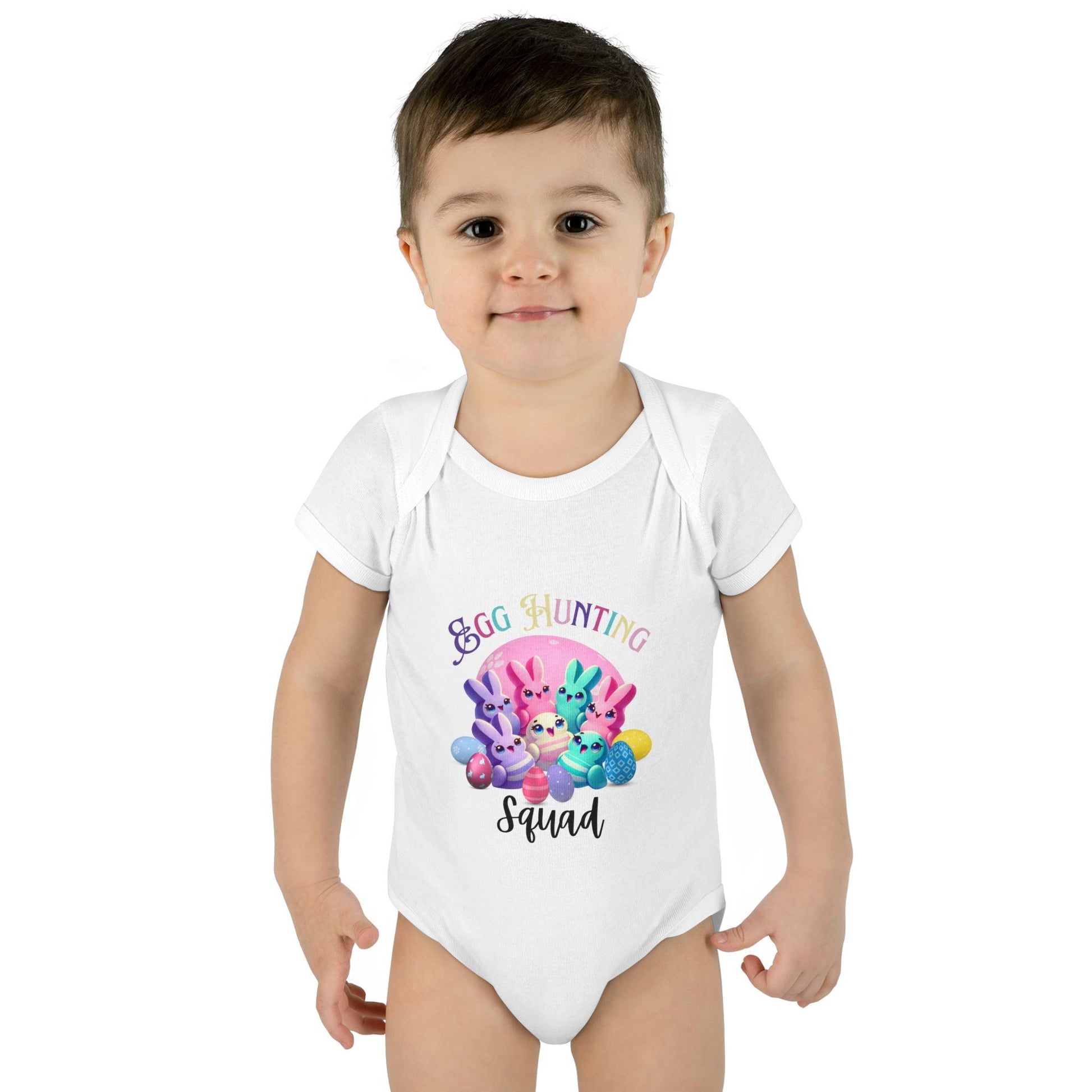 Egg Hunting Squad Baby Onesie - 🐣🐰 Hop into Easter Fun! 🐰🐣 - Whippie's