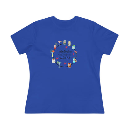 Drinking Around the World - Princess - Women's Softstyle Tee