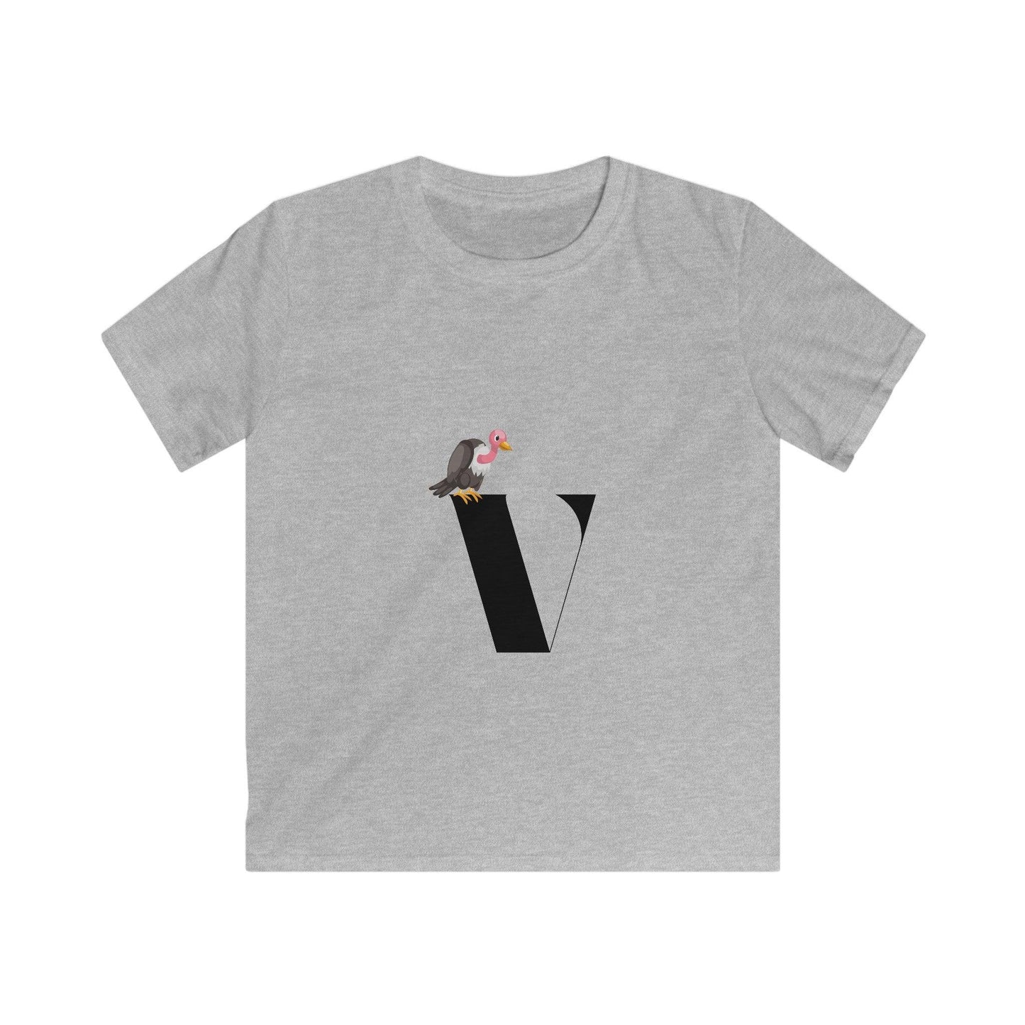 Alphabet Adventures: Letter V - Vulture Youth T-Shirt - Whippie's