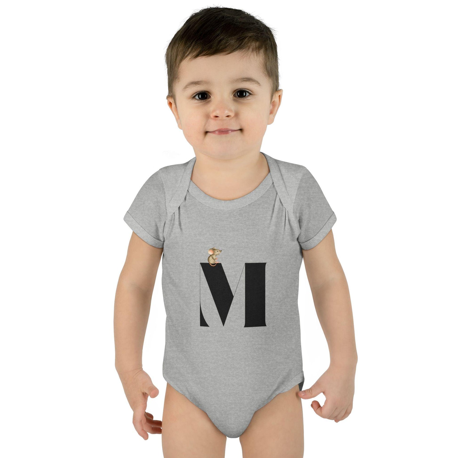 Alphabet Adventures: Letter M - Mini Mouse Baby Onesie M is for Mini Mouse! - Whippie's