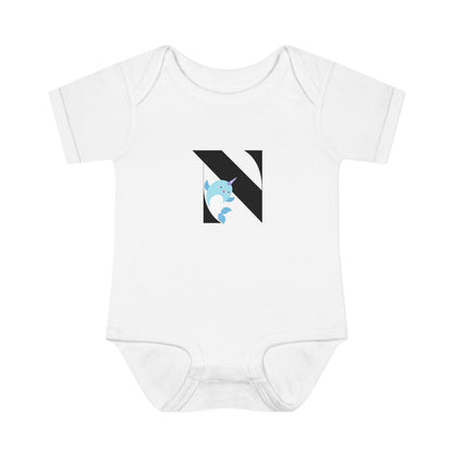 Alphabet Adventures: Letter N - Nice Narwhal Baby Onesie N is for Nice Narwhal! - Whippie's