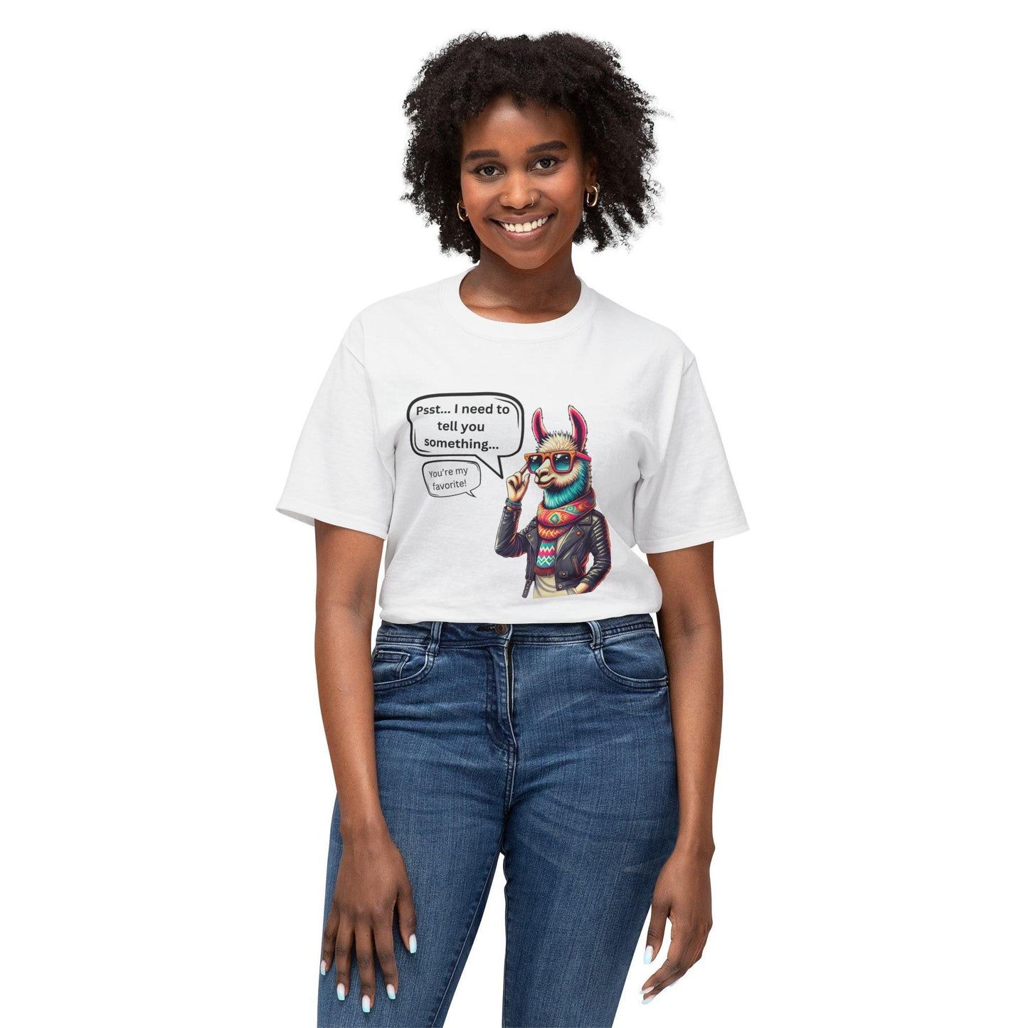 Psst... You're My Favorite! Unisex HD Cotton T-Shirt - Who's Really Their Favorite? 😉 - Whippie's