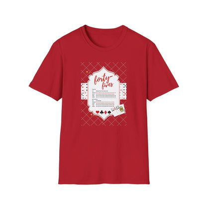 Forty-Fives Card Rankings - Unisex T-Shirt - Whippie's