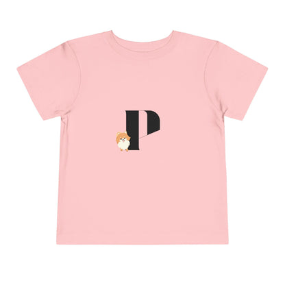 Alphabet Adventures: Letter P - Pomeranian Dog Toddler T-shirt - Whippie's