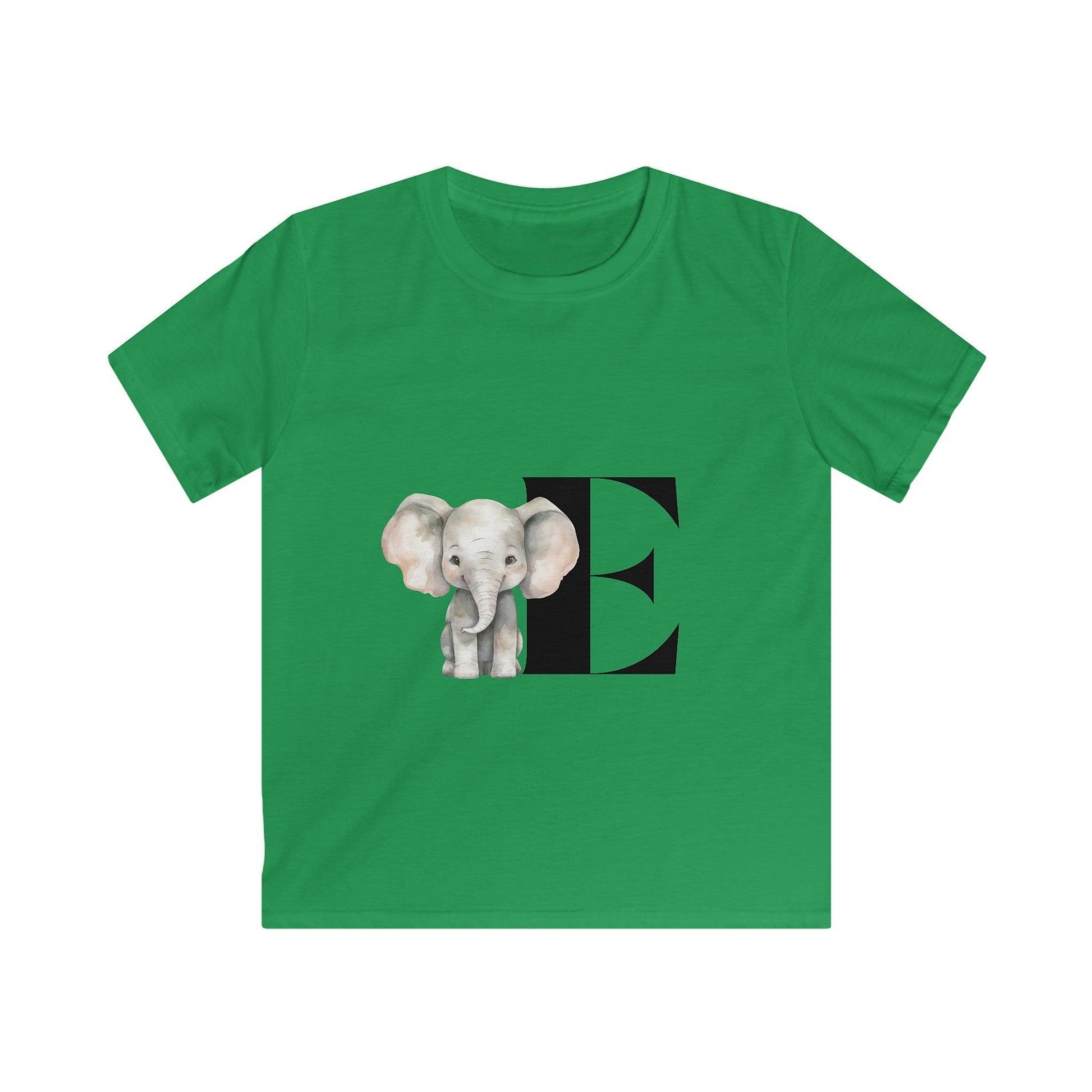 Alphabet Adventures: Letter E - Elephant Youth T-Shirt - Whippie's