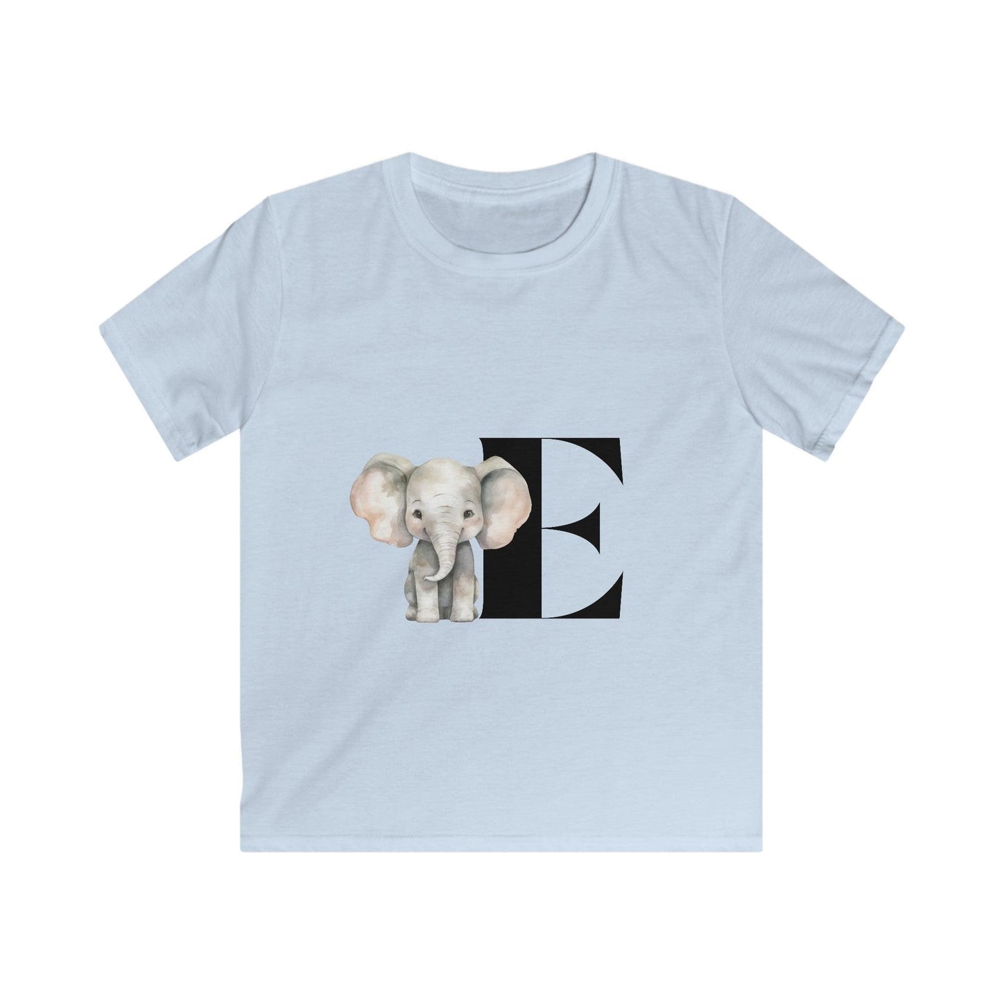Alphabet Adventures: Letter E - Elephant Youth T-Shirt - Whippie's