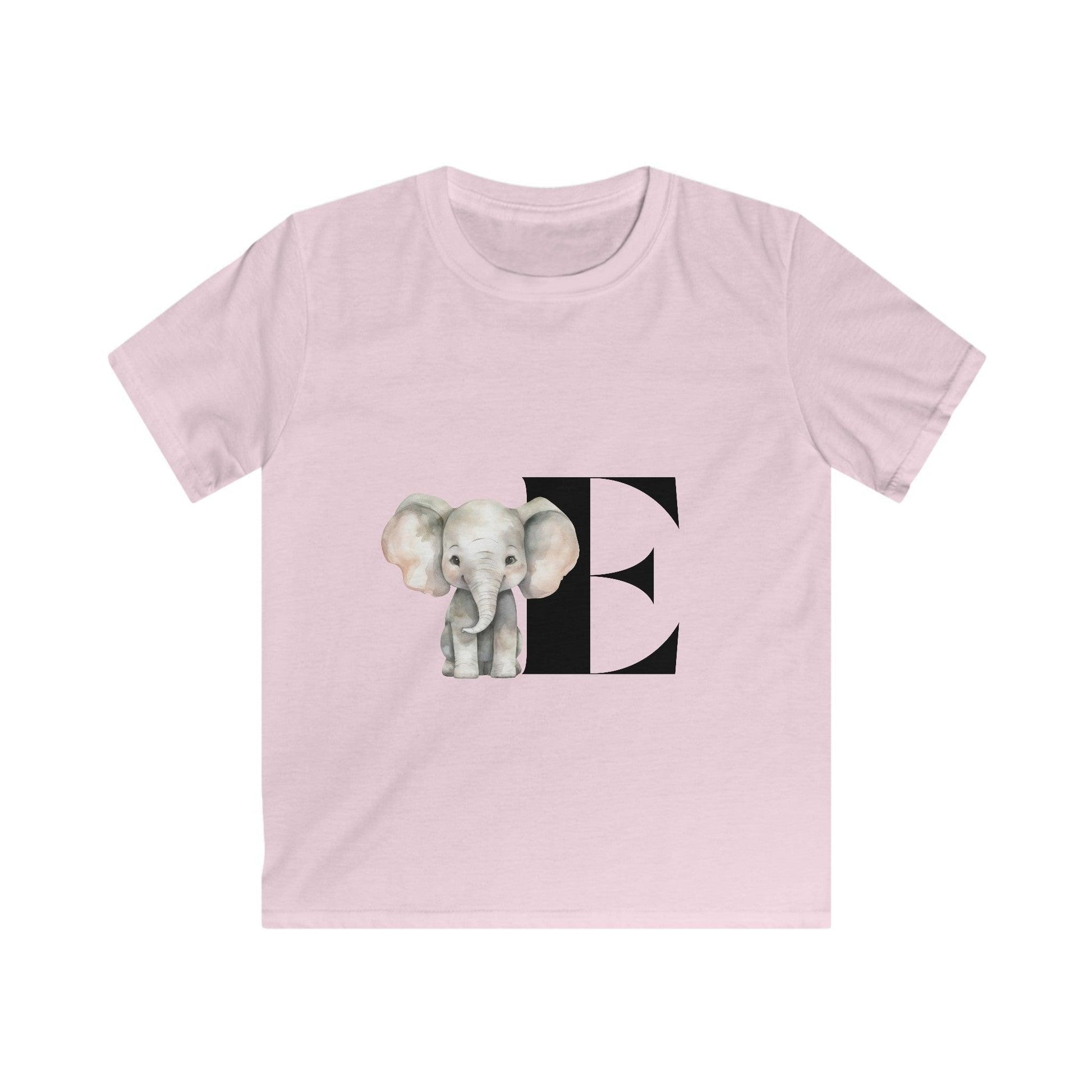 Alphabet Adventures: Letter E - Elephant Youth T-Shirt - Whippie's
