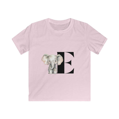 Alphabet Adventures: Letter E - Elephant Youth T-Shirt - Whippie's
