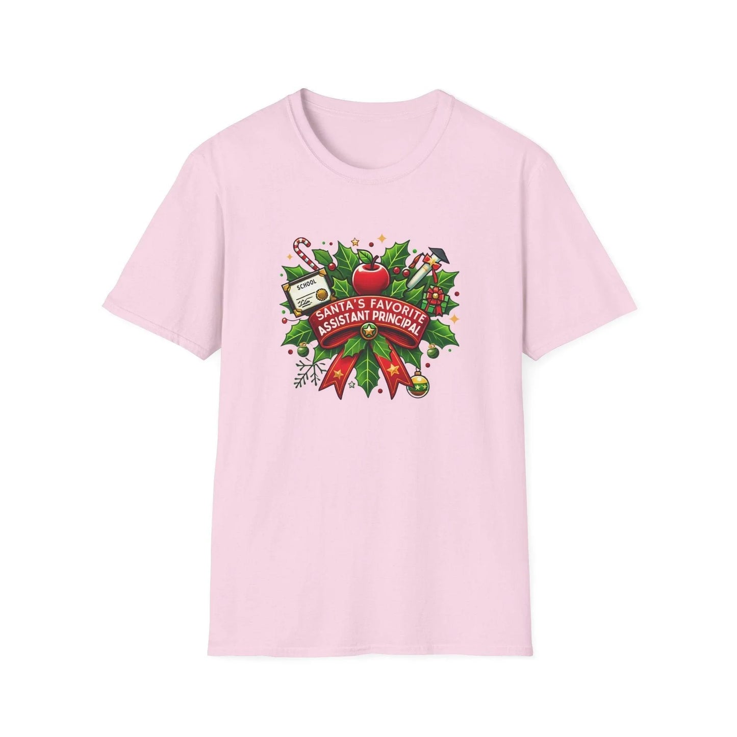 Santa's Favorite Assistant Principal Unisex Tee 🍎🎅 - Whippie's
